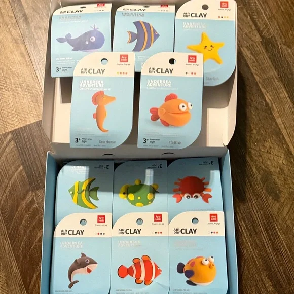 Adidas Undersea Adventure Clay Set - Blue, Red, Yellow (10 ct) - Picture 3 of 5